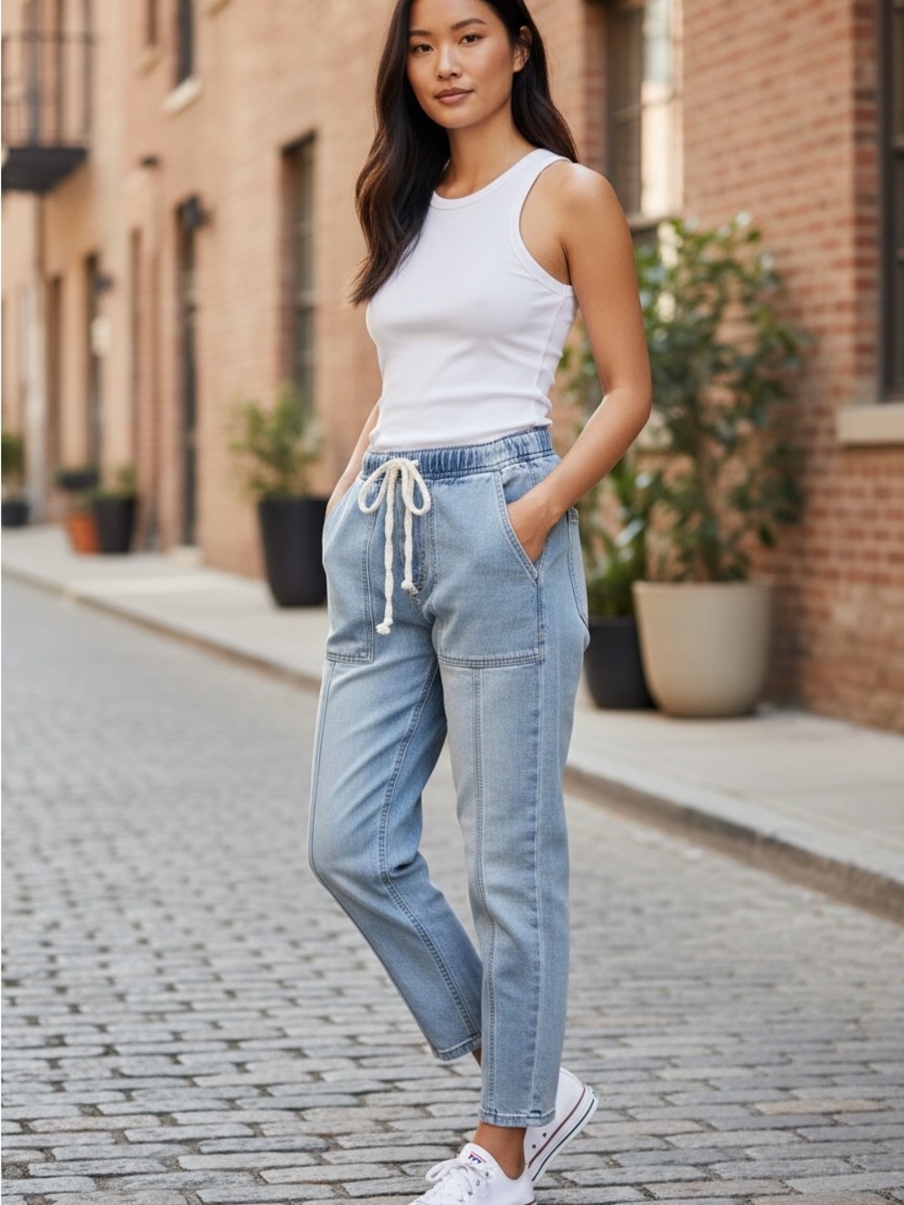 Habitual Light Blue Denim Barrel Jeans Sooooo Comfy